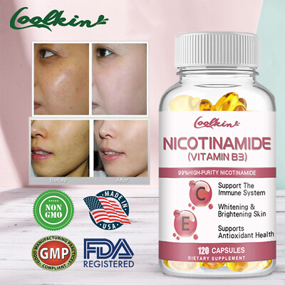 Nicotinamide Vitamin B3 500mg - Antioxidant,Anti-aging,Metabolism Boost,Immunity