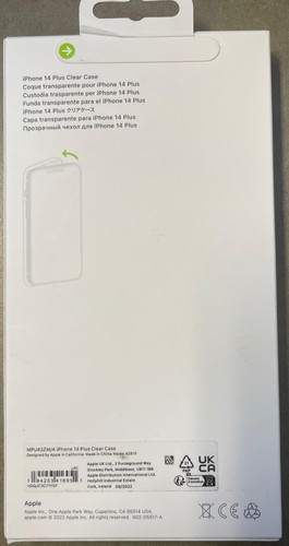 GENUINE Apple iPhone 14 Plus Clear Case MagSafe Original Sealed - Picture 2 of 2