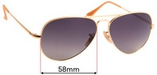 SFx Replacement Sunglass Lenses fits Ray Ban RB3689 - 58mm Wide