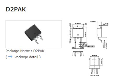 P-channel MOSFET 30V 55A 70A 90W 6.2 mΩ D2PAK D403 ... 10-St.