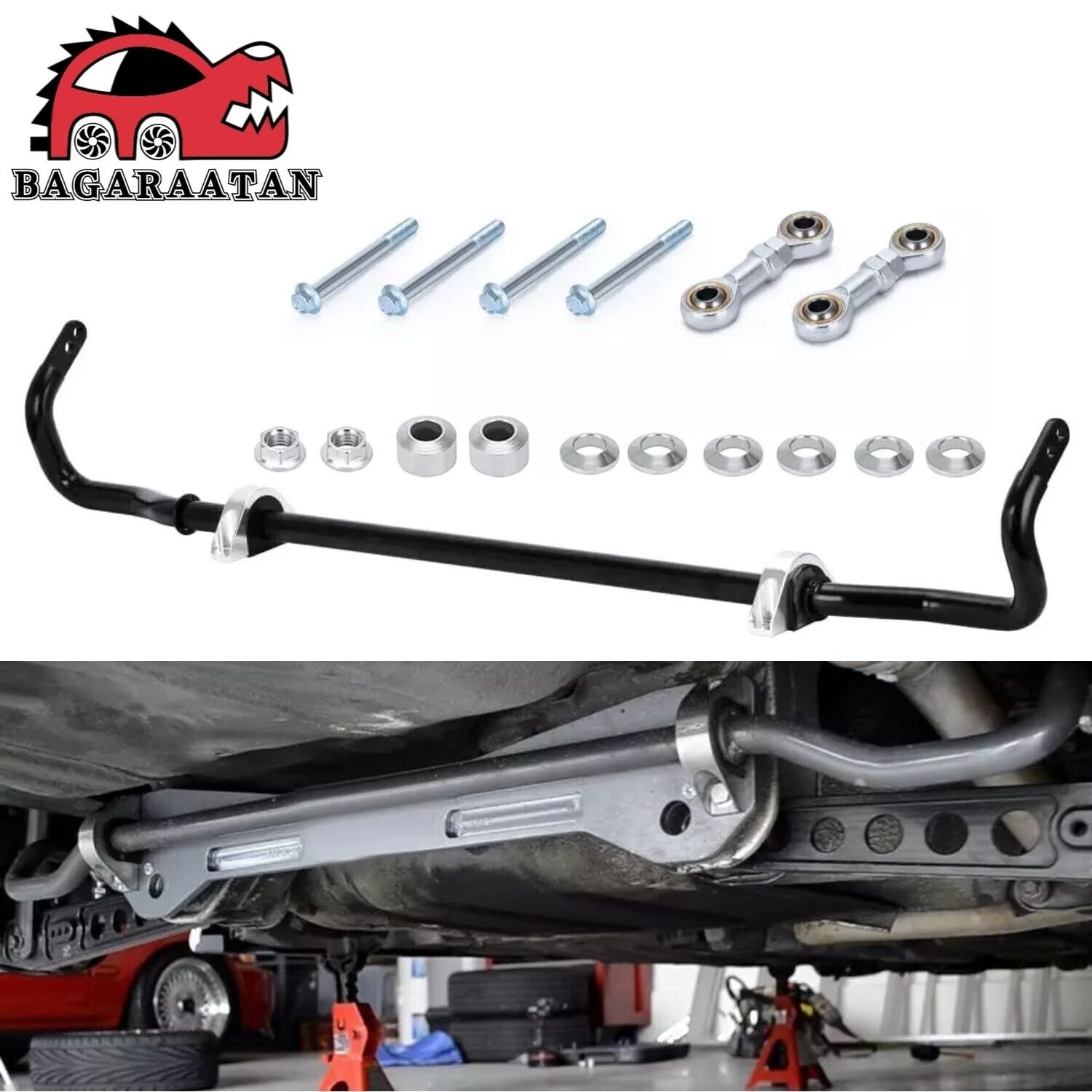 24mm Rear Sway Bar End Link Kit for 92-00 Honda Civic 94-01 Acura Integra DC2