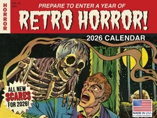 Retro Horror Calendar 2026 Wall Classic Monsters