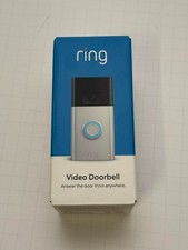 Ring Video Doorbell 2nd Gen Satin Nickel Wireless Night Vision Two-Way Talk