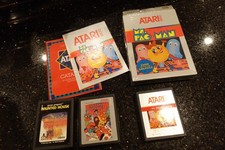 3X  Atari 2600 MS Pac Man  Vintage Electronic...