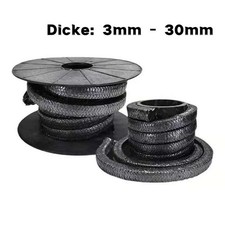3 bis 30 mm Vierkant Graphitschnur Dichtung f&uuml;r Pumpe Stengel, Pumpenwellenschaf