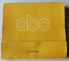 ABC logo matchbook American Broadcasting Company Yellow TV Radio ABC logo matchbook American Broadcasting Company Yellow TV Radio