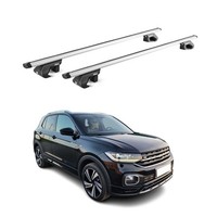 DachträGer GrundtäGer FüR VW T-Cross 2019-2026 90Kg Aluminium Silber 2 Tlg ABE