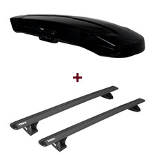 Dachbox Thule Vector Alpine + Dachträger Thule für Opel Astra H Caravan L35 set