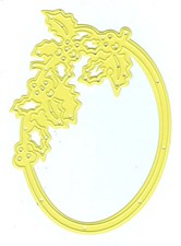 Big Shot Sizzix Punches Nellie's Choice Holly Frame