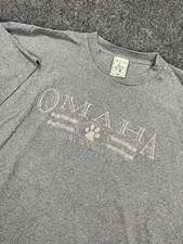 Vintage 90s Omaha Henry Doorly Zoo T Shirt Men's XXL Gray Made In USA Fade