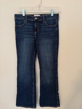 Abercrombie Kids Low Rise Boot Jeans Dark Wash Size 15/16 Short