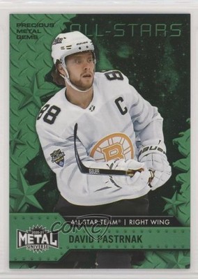 2020-21 Skybox Metal Universe All-Stars PMG Green 7/100 David Pastrnak #200 07zl