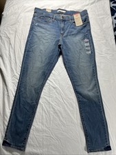 Levi  s 311 Shaping Skinny Jeans Women  s 32x30 Distressed Lt Wash Denim NWT