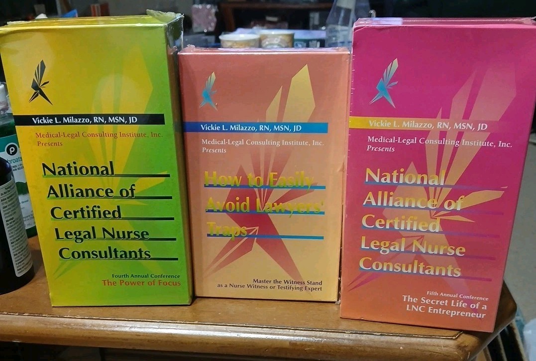 Legal Nurse Consulting Annual Conferences 4,5 + By Vickie Milazzo 28 Cassettes