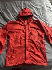 Montbell Gore-Tex Paclite Size Large Waterproof Jacket Red