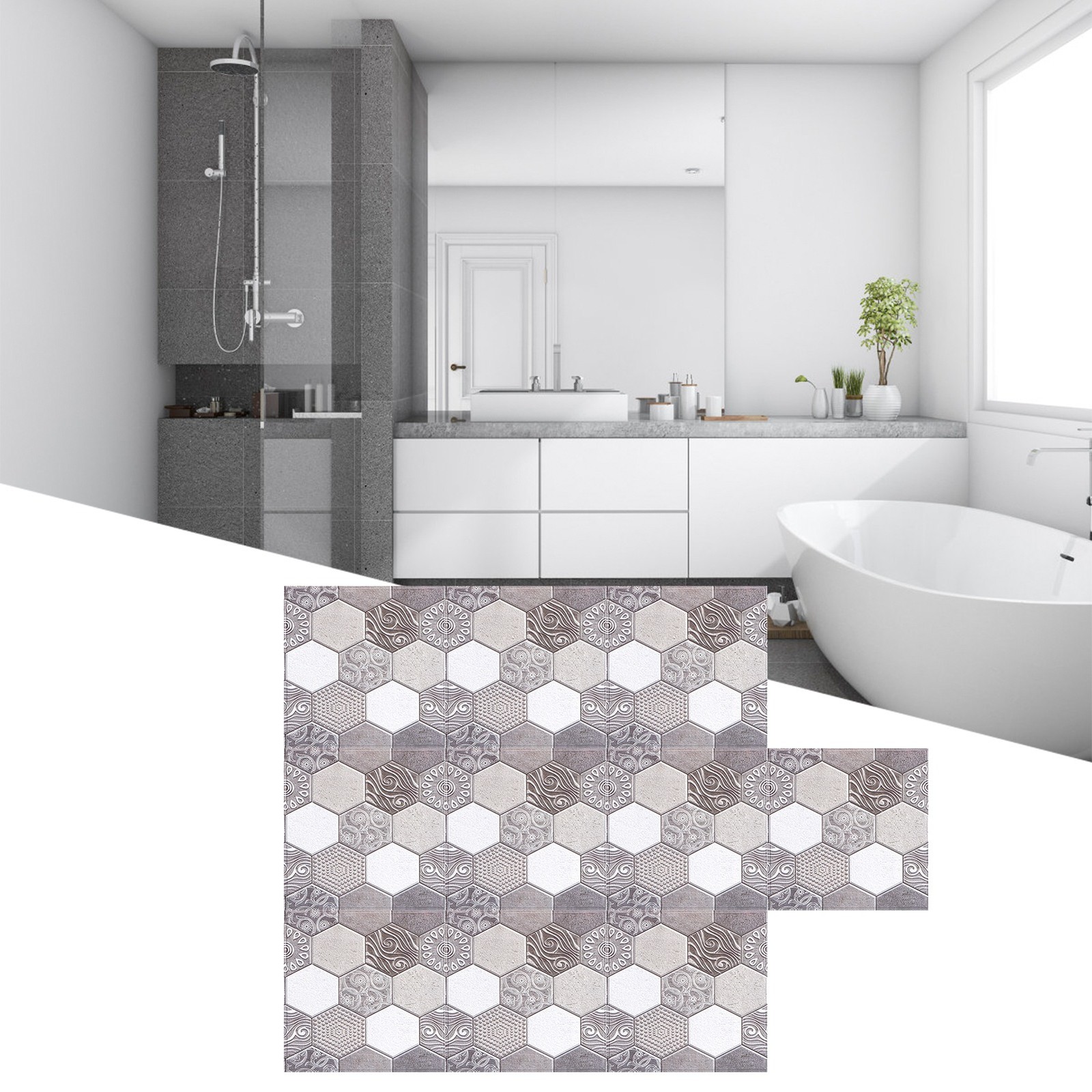 10PCS Self Adhesive Tile Sticker Anti Collision Sticker For Home Living Roo BAJ