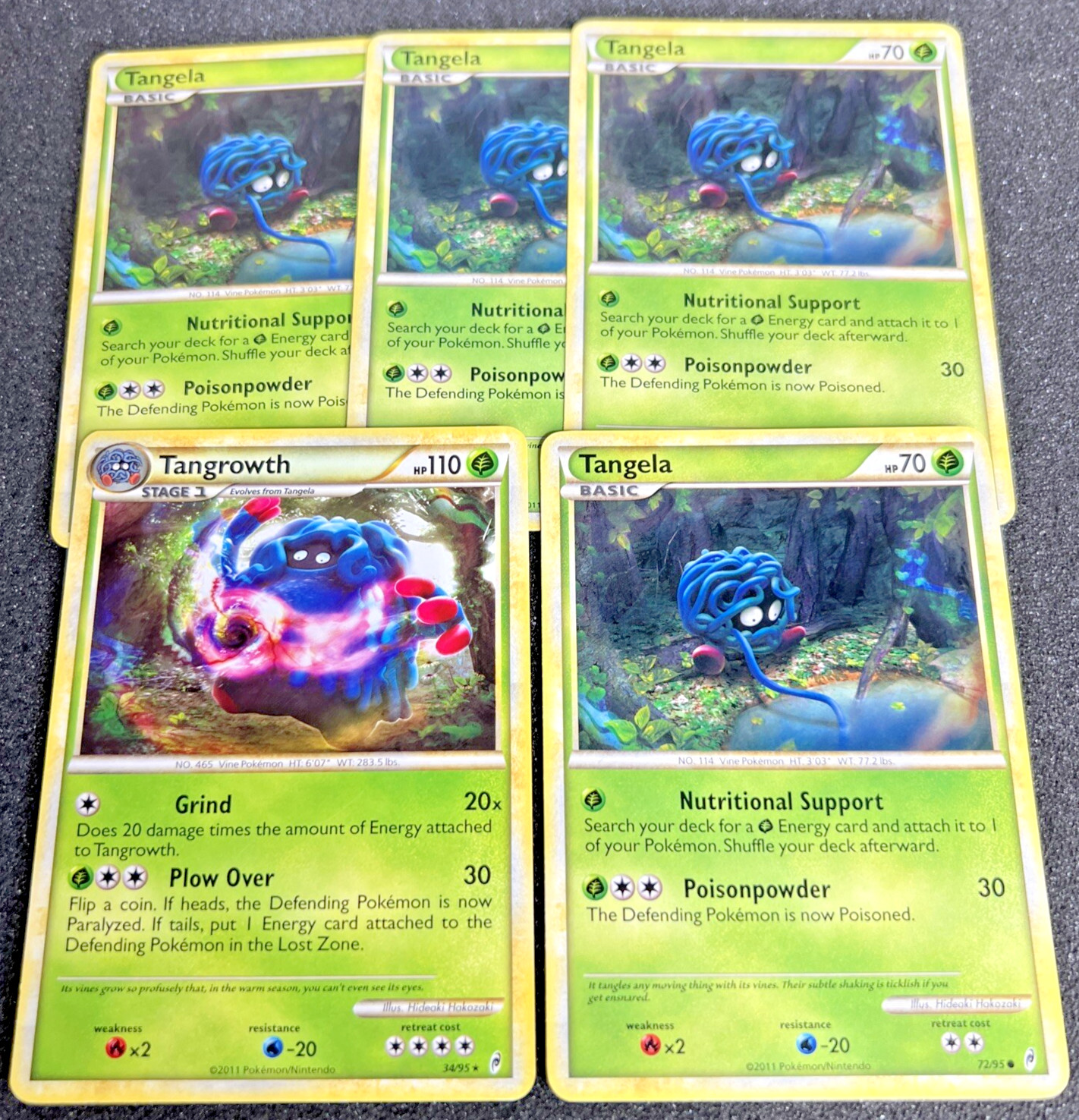 Tangela 72/95 Tangrowth 34/95 Call of Legends Pokemon Card Non-Holo 5