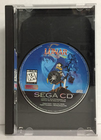 LUNAR II 2 Eternal Blue SEGA CD Case & Game NO MANUAL Authentic TESTED & WORKING