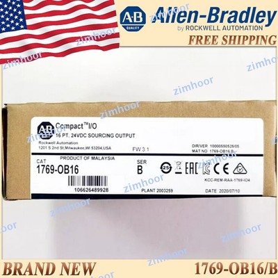 Brand New 1769-OB16/B AB CompactLogix 16Pt 24VDC D/O Module 1769 OB16 serB 1PC
