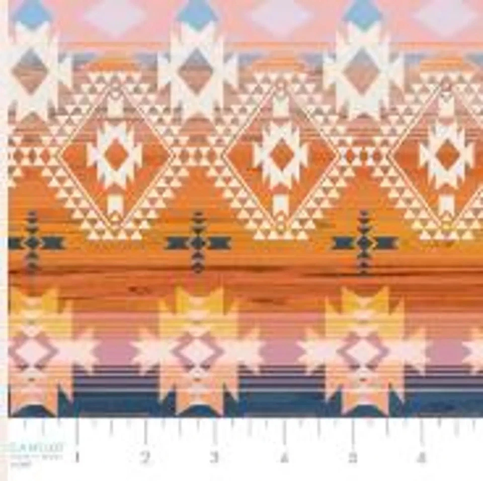 CUADRADOS 10" RHAPSODY Boho Caballo Abstracto 42 piezas Tela Algodón Precortado Color Suave Foto 3 de 4