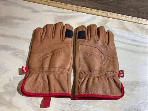 Milwaukee Tool 48-73-0012 Large Goatskin Leather Work Gloves