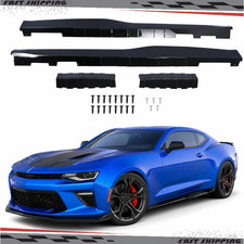 Side Skirts Gloss Black For 16-22 Chevy Camaro Rs Ss Zl1 Style Panel Extension Side Skirts Gloss Black For 16-22 Chevy Camaro Rs Ss Zl1 Style Panel Extension