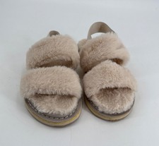 Pajar Fuzzy Slingback Womens Slippers Mara In Cream Size 37 6 6.5
