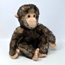Douglas Monkey Plush Stuffed Animal Sitting Ape Cute Fluffy Cuddle Chimp Toy 10"