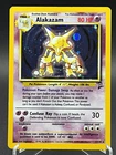 Alakazam 1/130 Holo Rare Base Set 2 WOTC 2000 Pokemon Card MP Vintage