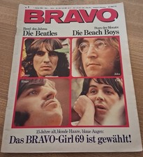 BRAVO  Heft -  01  1969   SEHR GUTER  ZUSTAND  mit Einleger Beach Boys