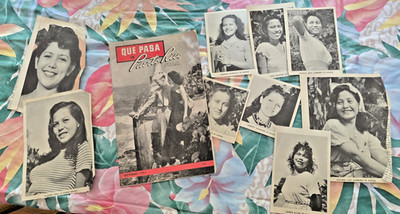 VTG 1951 Que Pasa Puerto Rico Guide Booklet Agana Guam Clipping Girl Military