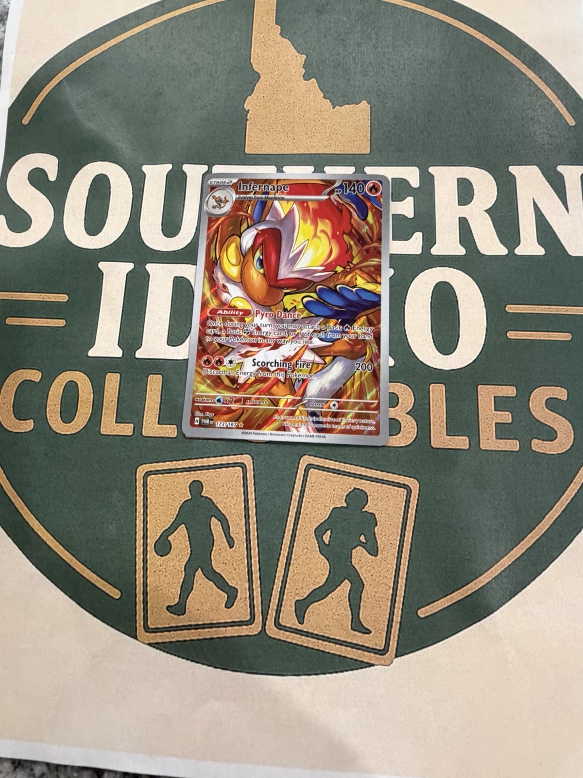 Pokémon Infernape 173/167 Sv06 Twilight Masquerade Illustration "Rare" NM