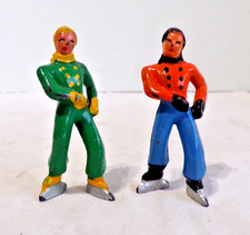 Vintage Barclay Lead Ice Skating Figures
