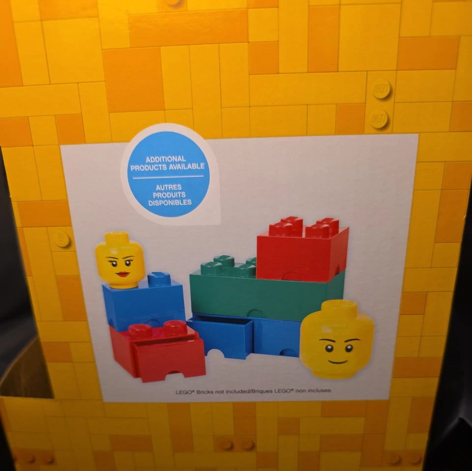 LEGO Cabeza de Almacenamiento Pequeño Esqueleto Calavera Contenedor Halloween Nuevo Foto 2 de 4