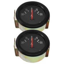  2 Pcs Car Ammeter Vehicle Tester Voltmeter Voltage Amp Atv Instrument Gauge