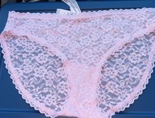 NWT Victoria's Secret Large Pink Bikini Lace Panties