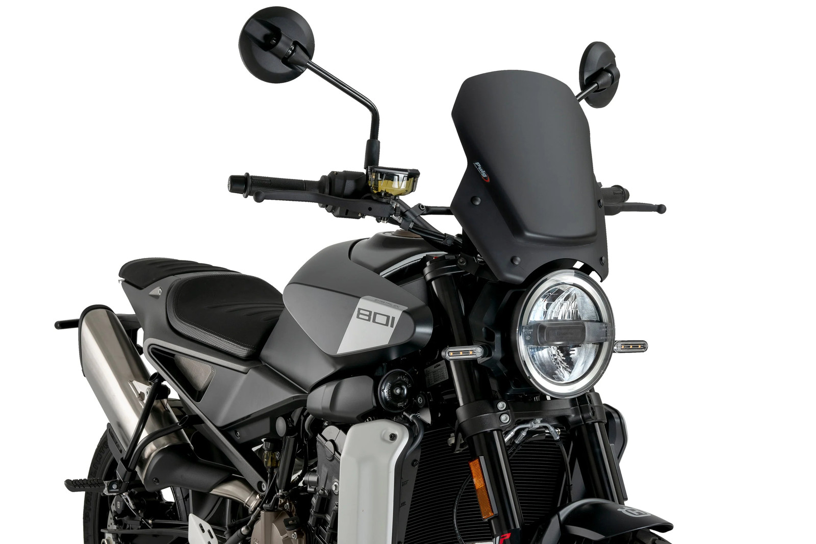 Puig Sport Screen | Matte Black (Opaque) | Husqvarna Svartpilen 801 2024>Current