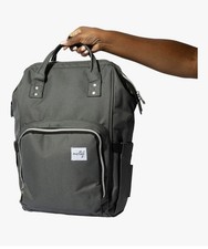 Breast Pump Backpack Stylish Insulated Bag w/ Cooler, 9 Pockets, Carrying H...