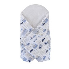 Marcy  s Stiffened Baby Swaddle Wrap Blanket 0-3M Cotton W/ Coconut Mat