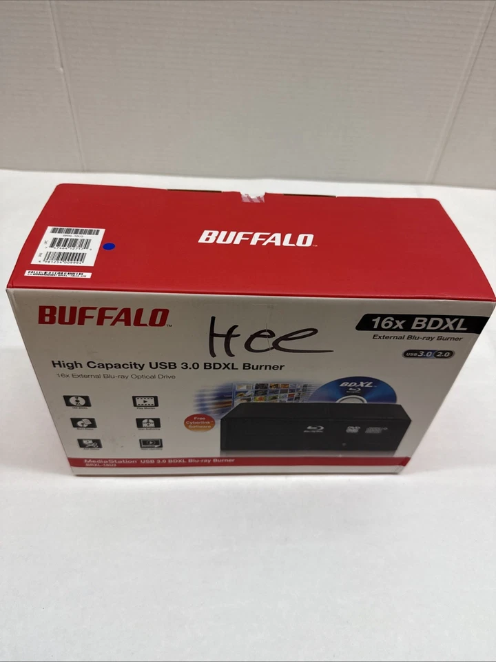 Grabadora Blu-ray Buffalo MediaStation 16x BDXL de escritorio (BRXL16U3) - nueva sellada Foto 2 de 3