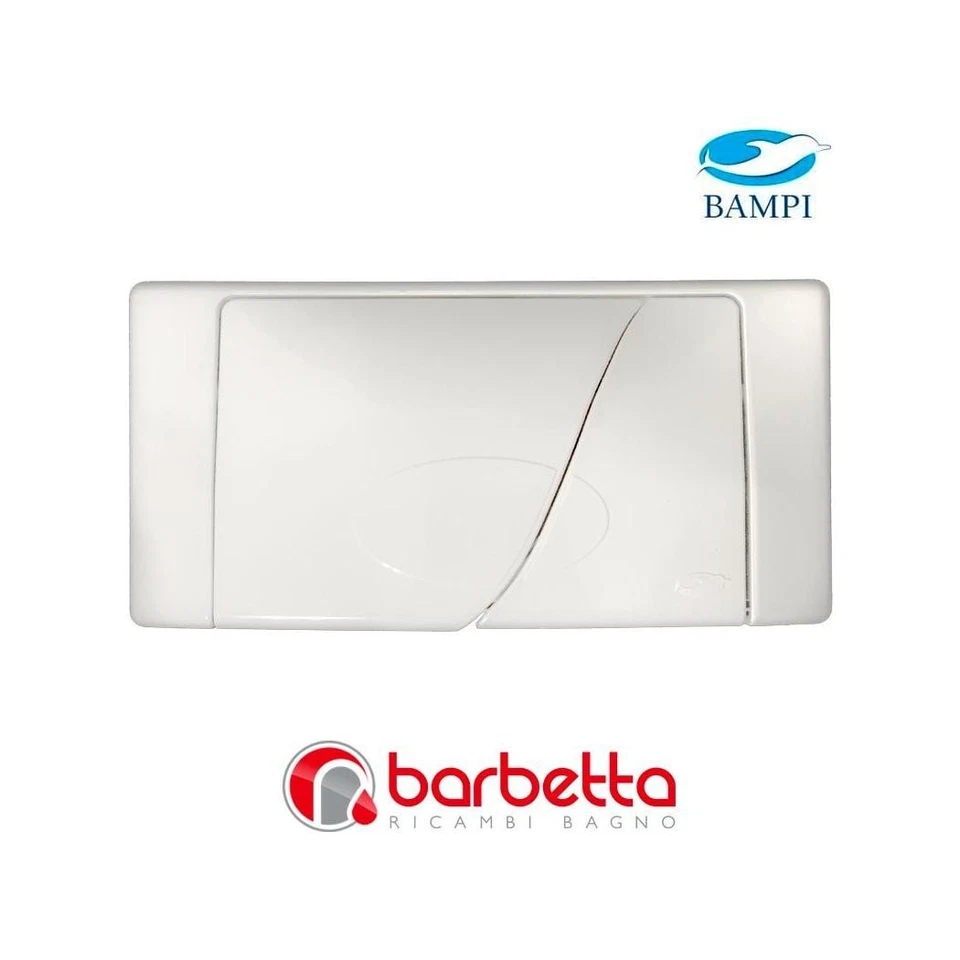 PLACCA DI RICAMBIO 2 TASTI ZETA BIANCA BAMPI CPLACC2T