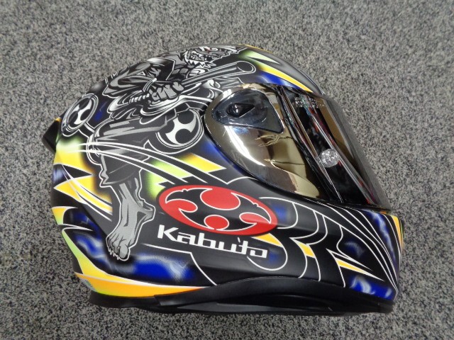 OGK Kabuto RT-33 Akiyoshi Full Face Helmet L Black Yellow Used | eBay