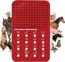 Farm Noisemaker with 16 Farm Animal Sounds, Cow, Chicken, Horse, and More Animal