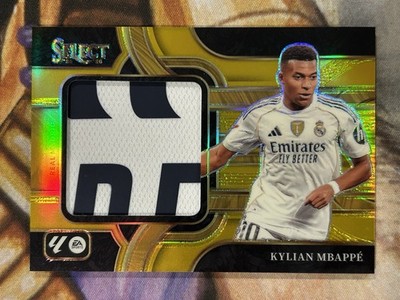 2025-26 Select La Liga KYLIAN MBAPPE Jumbo Swatches Patch Real Madrid Gold /10🔥