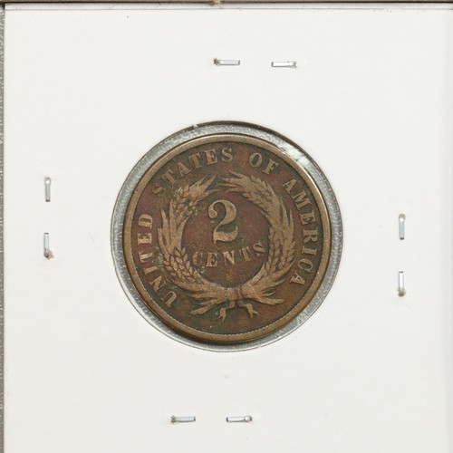 1870 Two Cent Piece 2c. - Picture 2 of 2
