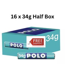 Polo Spearmint Mint Tube 16 X 34g/Half box/Free Delivery/Grab-&-Go Mints