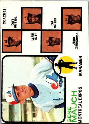 1973 Topps Baseball Gene Mauch #377