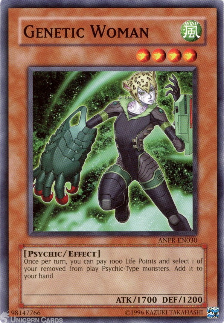 ANPR-EN030 Genetic Woman : Common UNL Edition Mint YuGiOh Card