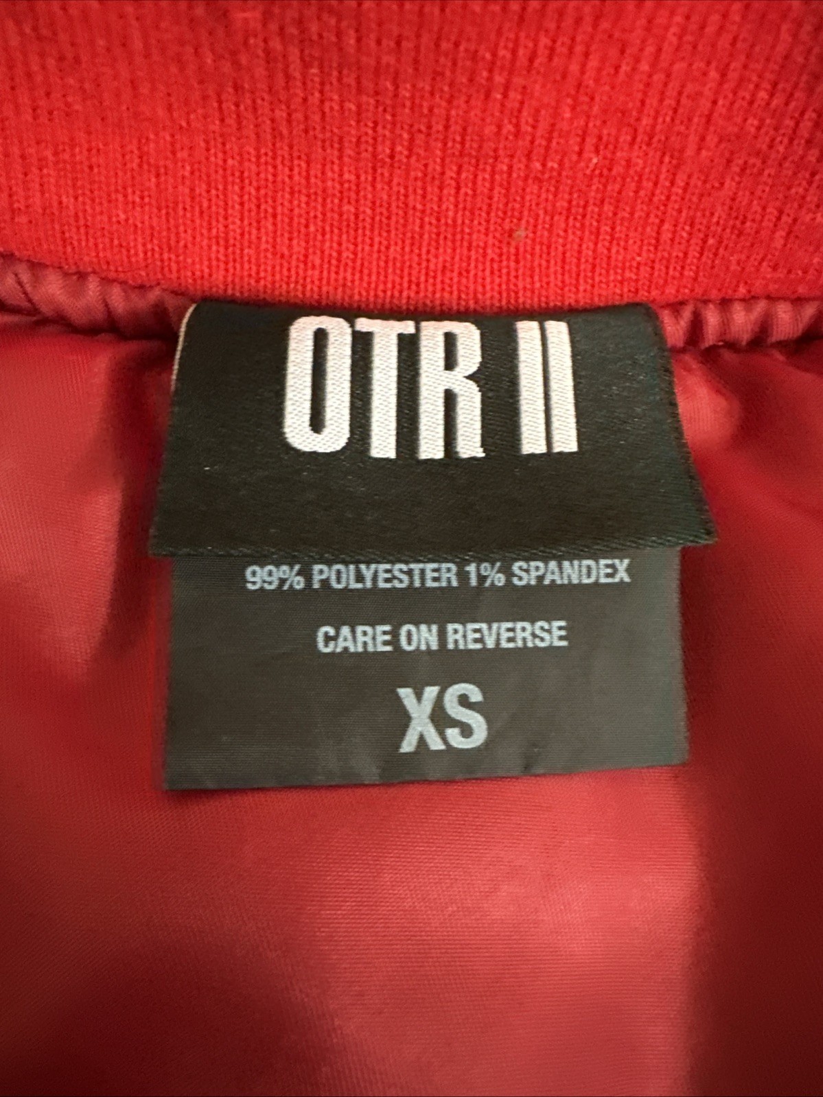 Beyonce Jay Z OTR II Tour Red Bomber Jacket Size XS On The Run 2 Merch Rare VTG image 9
