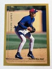 1999 Topps Felipe Lopez #T10 Toronto Blue Jays Gold Rookie Baseball Card NM. rookie card picture